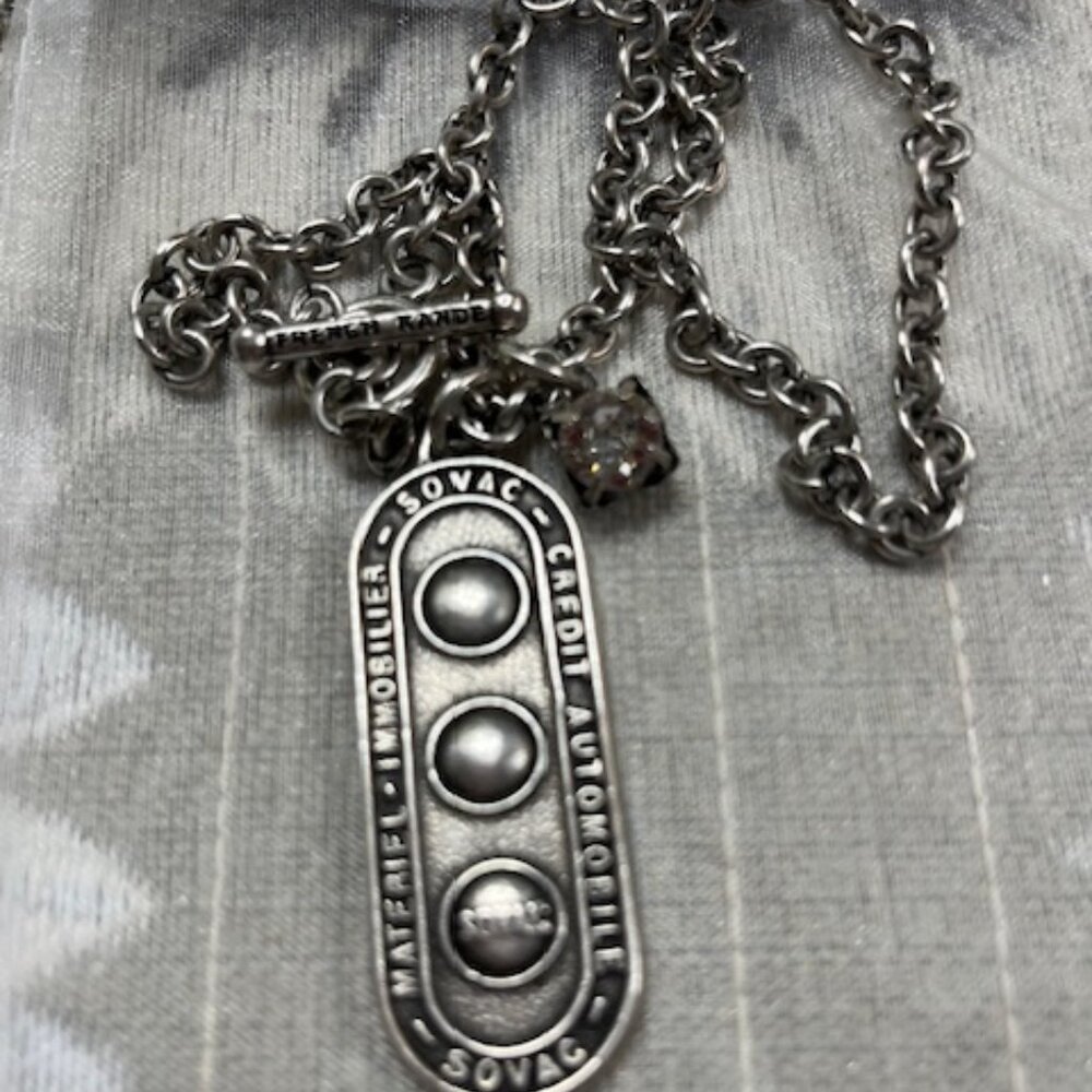 SOVAC Silver-Tone Pendant Necklace in Silver